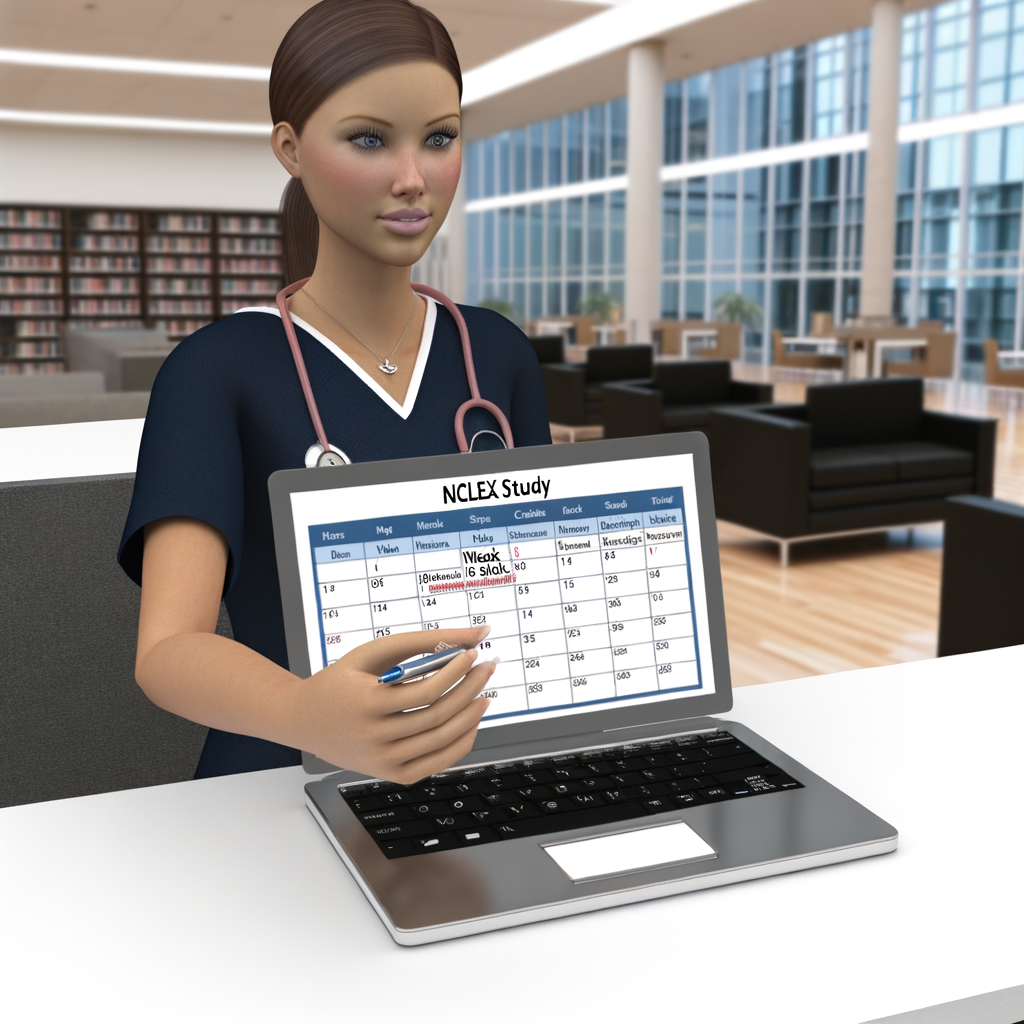 Nursing student improving exam scores